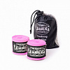 БИНТЫ БОКСЕРСКИЕ LEADERS SEMI ELASTIC 50/50 3.5M, РОЗОВЫЙ	