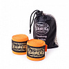 БИНТЫ БОКСЕРСКИЕ LEADERS SEMI ELASTIC 50/50 3.5M, ОРАНЖЕВЫЙ	