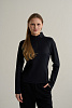 Женский лонгслив Anta half-zip утепленный,черный, 862615403-4	
