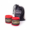 БИНТЫ БОКСЕРСКИЕ LEADERS SEMI ELASTIC 50/50 3.5M, КРАСНЫЙ	